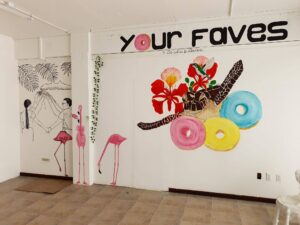 The Donut Factory Muurschildering